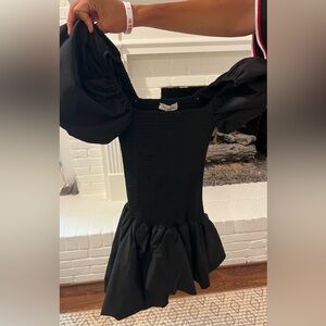Black Puff Sleeve Dress